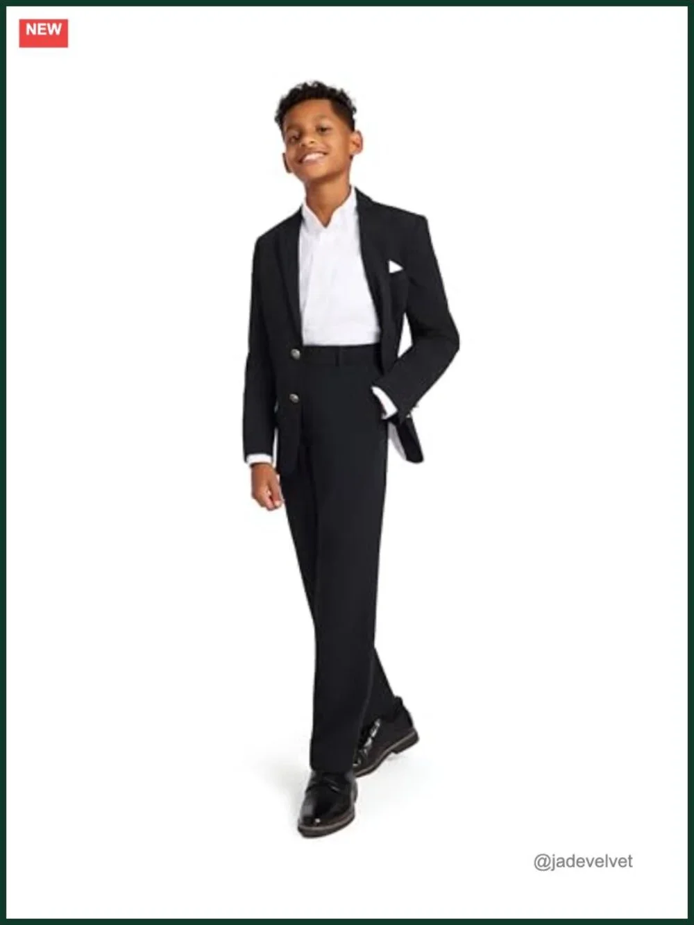 Boys' Flat-Front Dress Pants, Straight Leg, Zip Fly, Belt Loops, 4 Pockets